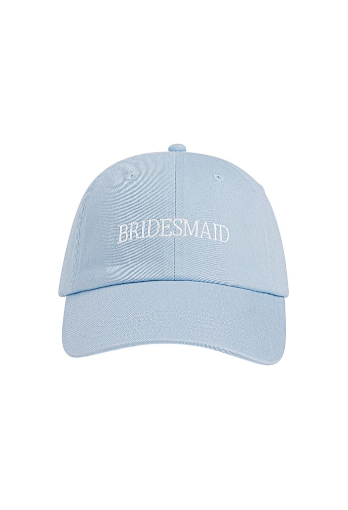 Bridesmaid Heart Baseball Hat - Light Blue