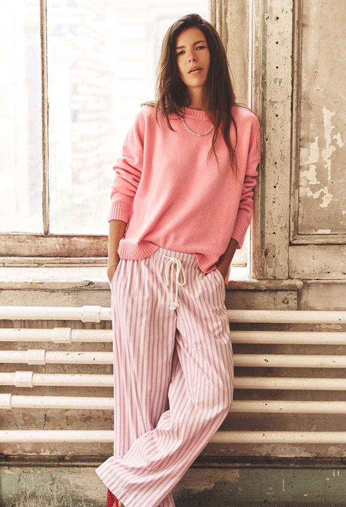 Brinna Pant - Blush Cherry Stripe