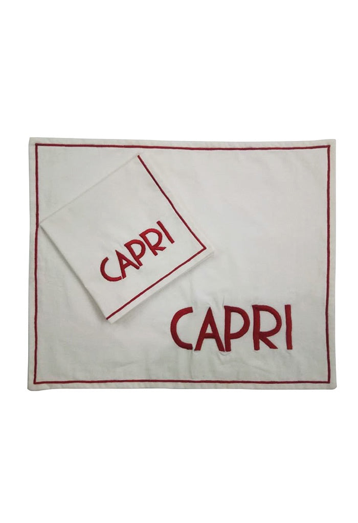 Capri City - Set Of Placemats & Napkins