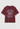 Anine Bing cade tee collegiate in burgundy with crew neckline and made from lightweight cotton 