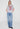 Anine Bing Cade Tee Collegiate - Grey with red