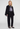 Anine Bing Cade tee vintage black Los Angeles in lightweight washed black cotton with crew neckline and boxy oversized silhouette 