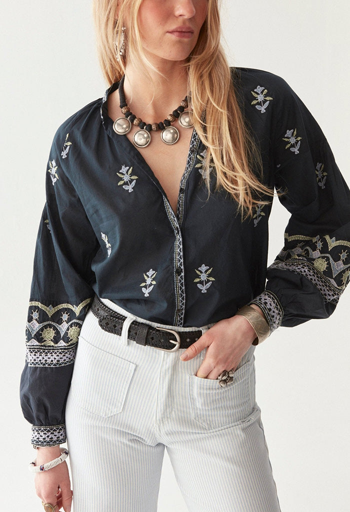 Chandra Blouse - Midnight Wish