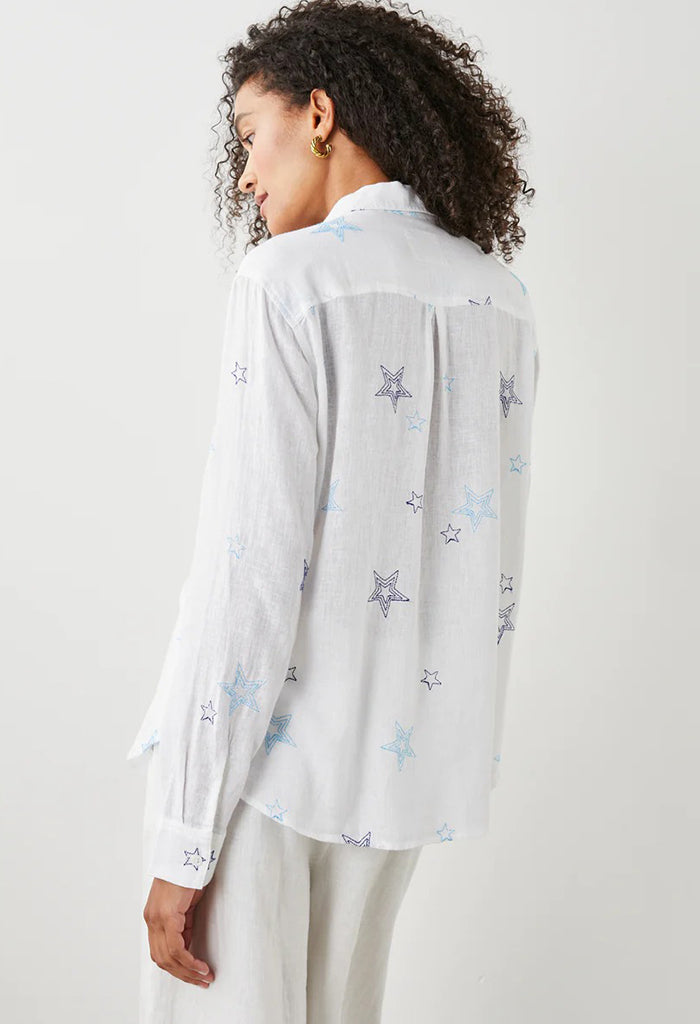 Charli Shirt - Navy Stitched Stars