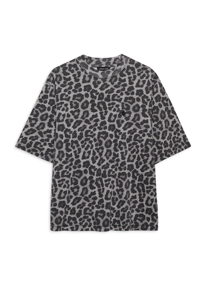 Cohen Tee - Grey Leopard