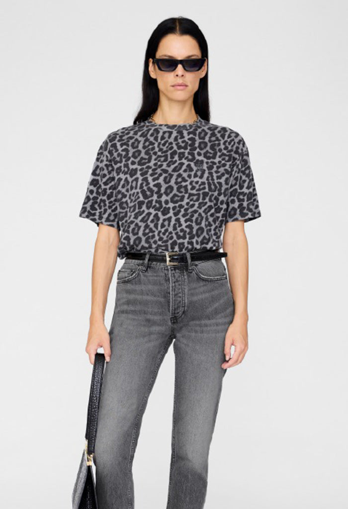 Cohen Tee - Grey Leopard