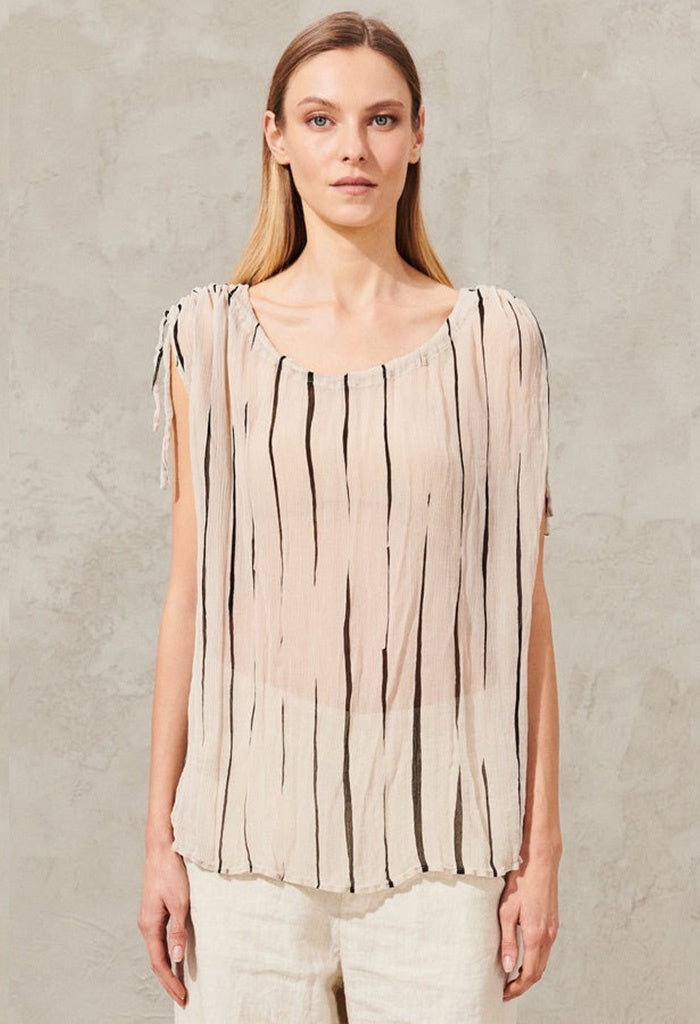 Stripe Top - Sand