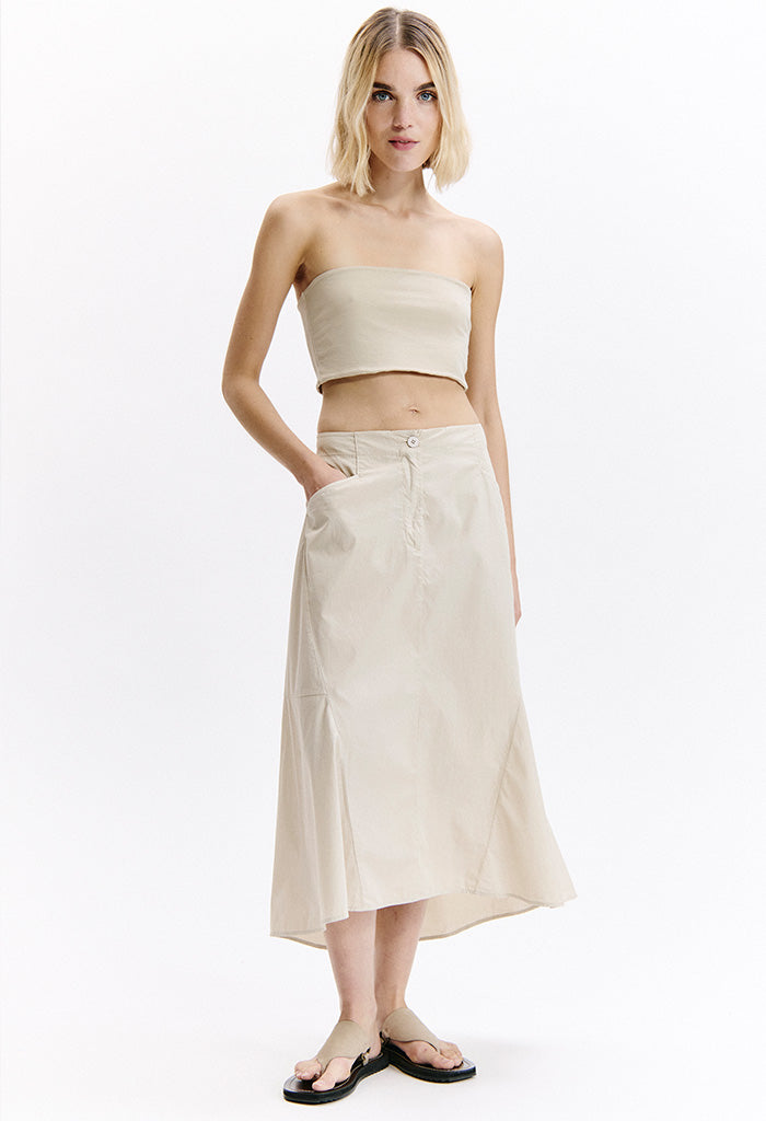 Popline Midi Skirt - Rope