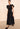 Ulla Johnson Black Cotton dress with Split neckline flutter sleeves and scallop-edged eyelets
