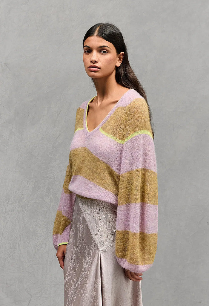 Daye Knitted Sweater - Pink