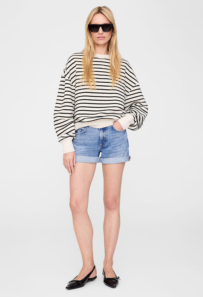 Dean Sweatshirt - Black Stripe French Terry