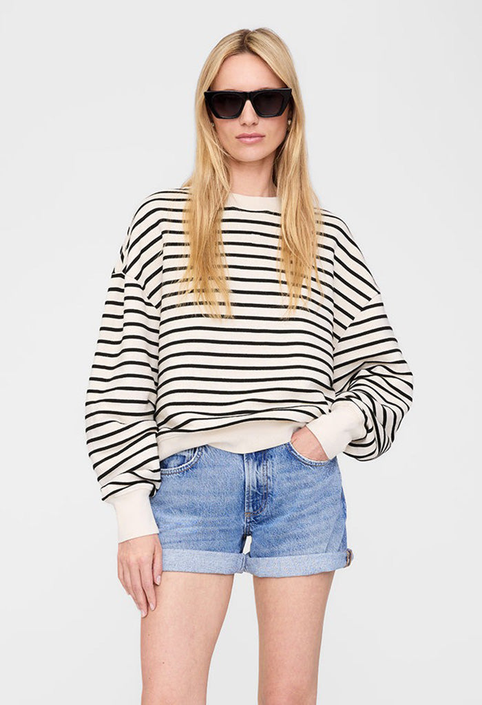 Dean Sweatshirt - Black Stripe French Terry