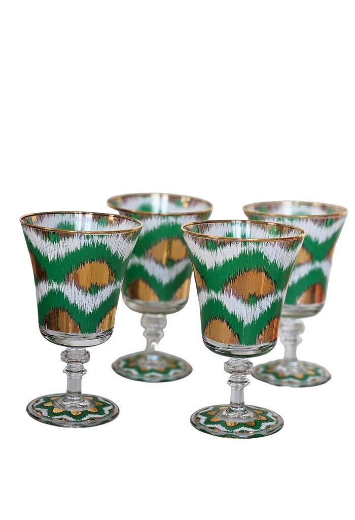 Decorative Glasses - Green / Gold