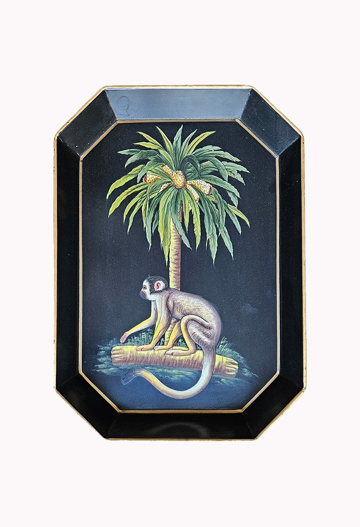 Decorative Iron Tray - Monkey