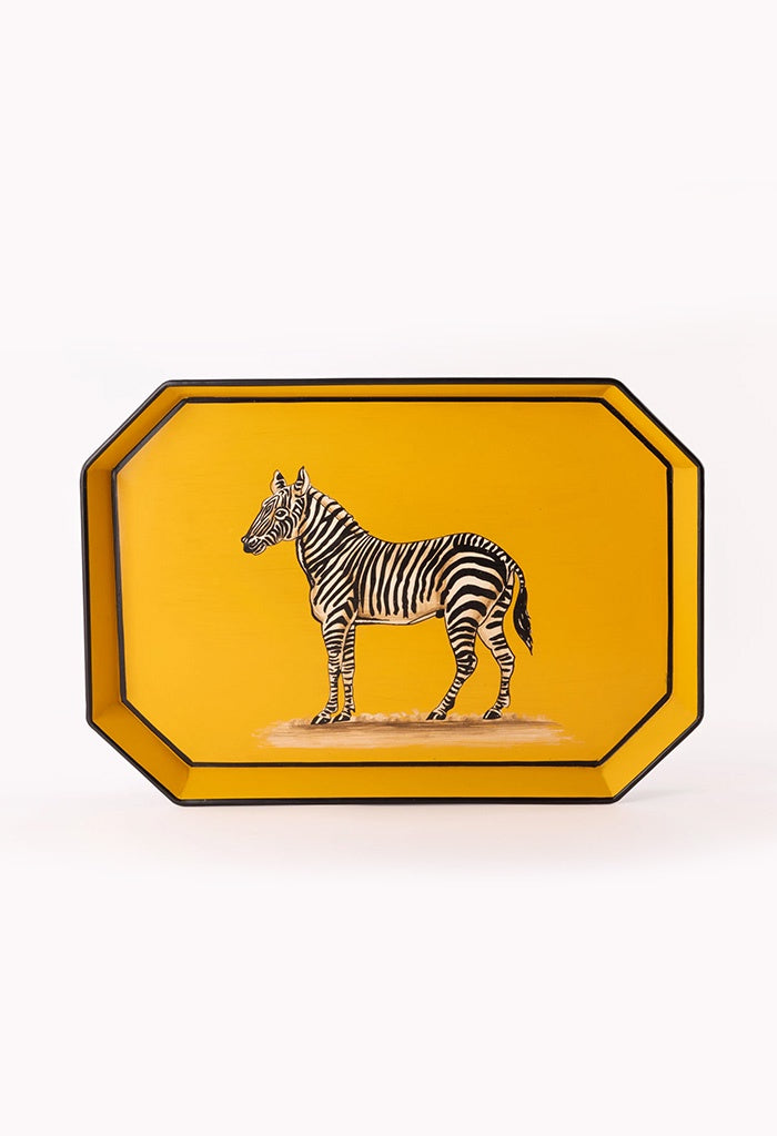 Decorative Iron Tray - Zebra