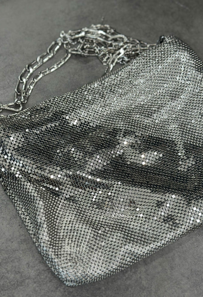 Diana Party Bag - Shiny Silver