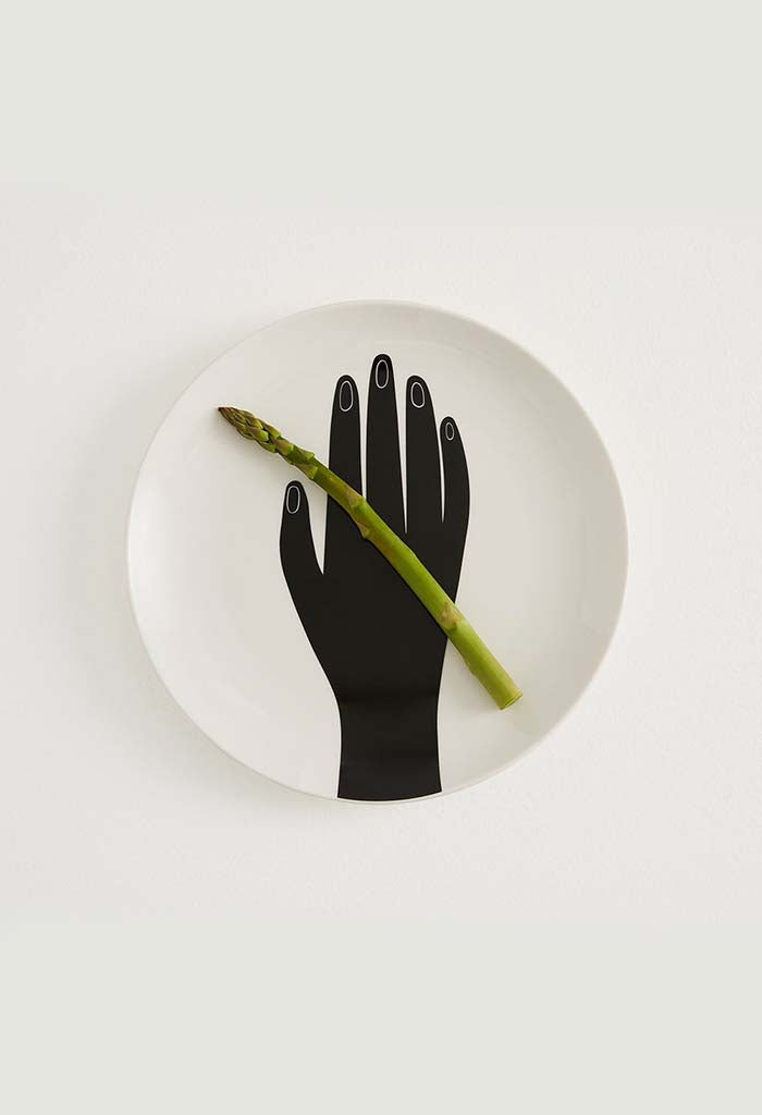 Dinner Plates Les Mains - Black (Set Of 2)