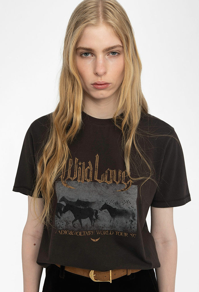 Edwin Concert Wild Strass - Dark Chocolate