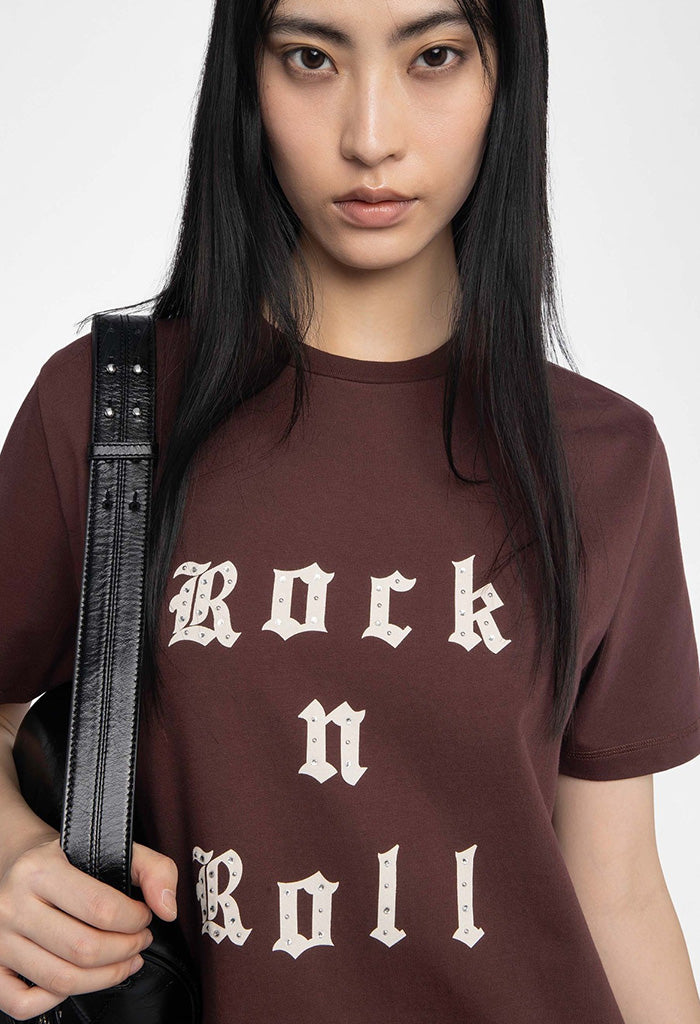 Edwin TC Rock N Roll Strass - Burgundy