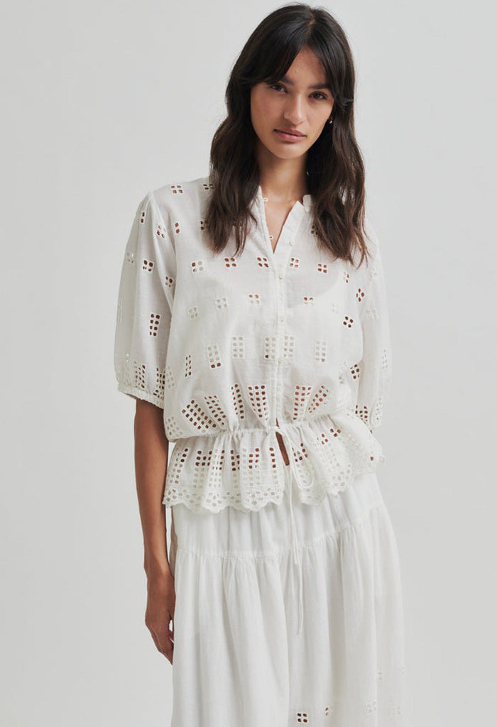 Elenore Shirt - White Alyssum