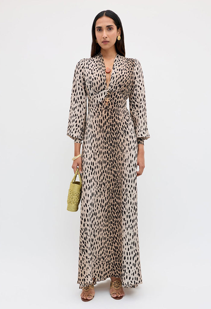 Emory Dress - Antelope Spot Black