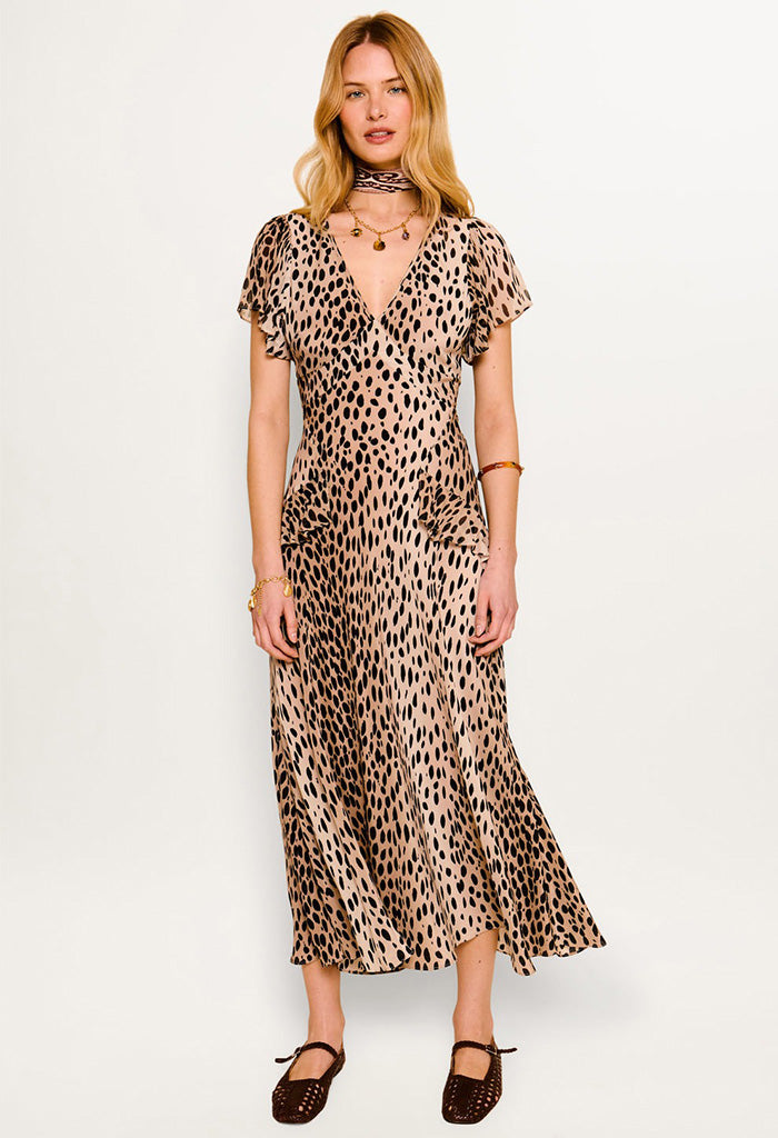 Evie Dress - Antelope Spot Black