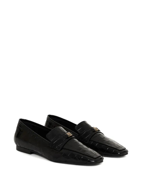 Freya Loafers Monogram - Black Embossed