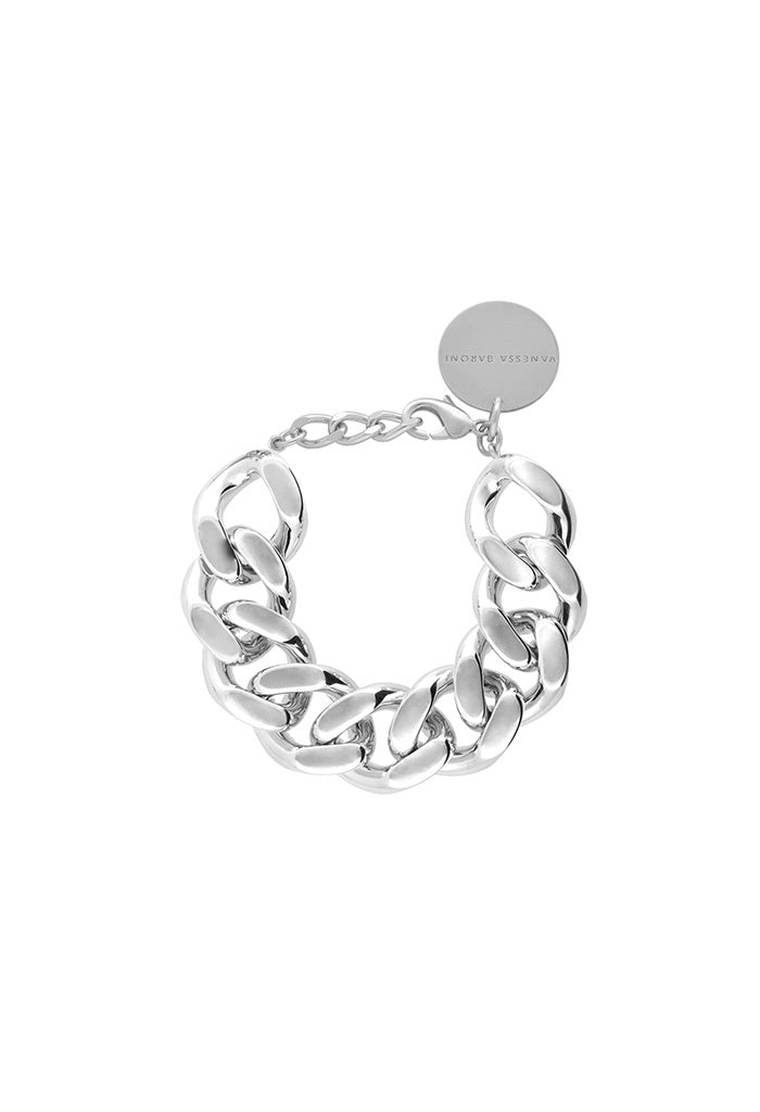 Flat Chain Bracelet - Silver