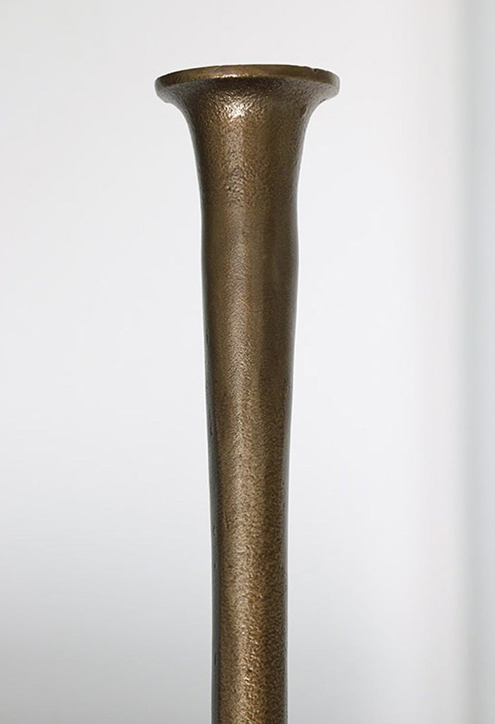 Forged Organic Tall Candlesticks Antique Brass Finish (Set of 2)