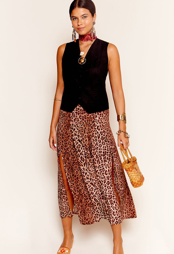 Georgia Skirt - Leopard