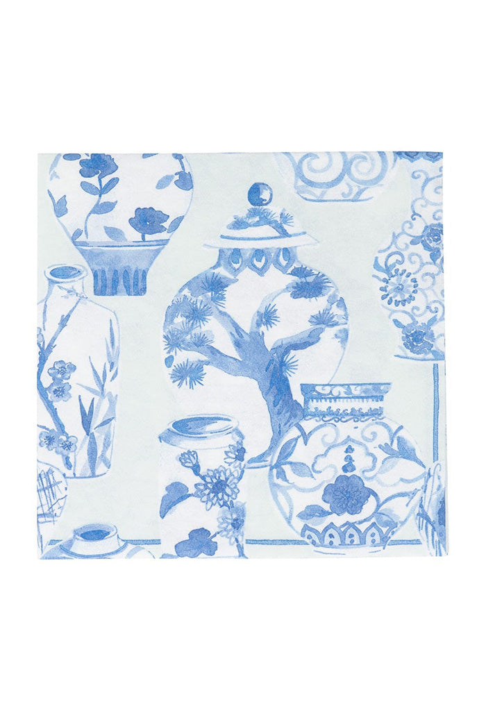 Glazed Porcelain Celadon Paper Linen Luncheon Napkins