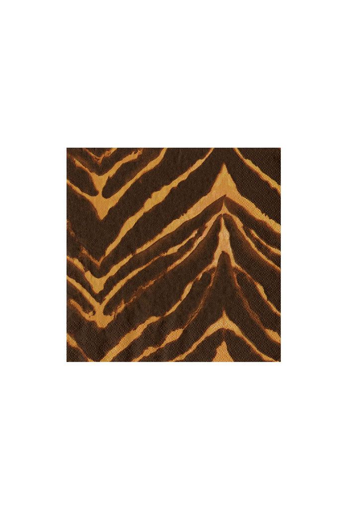Go Wild Brown Cocktail Napkins