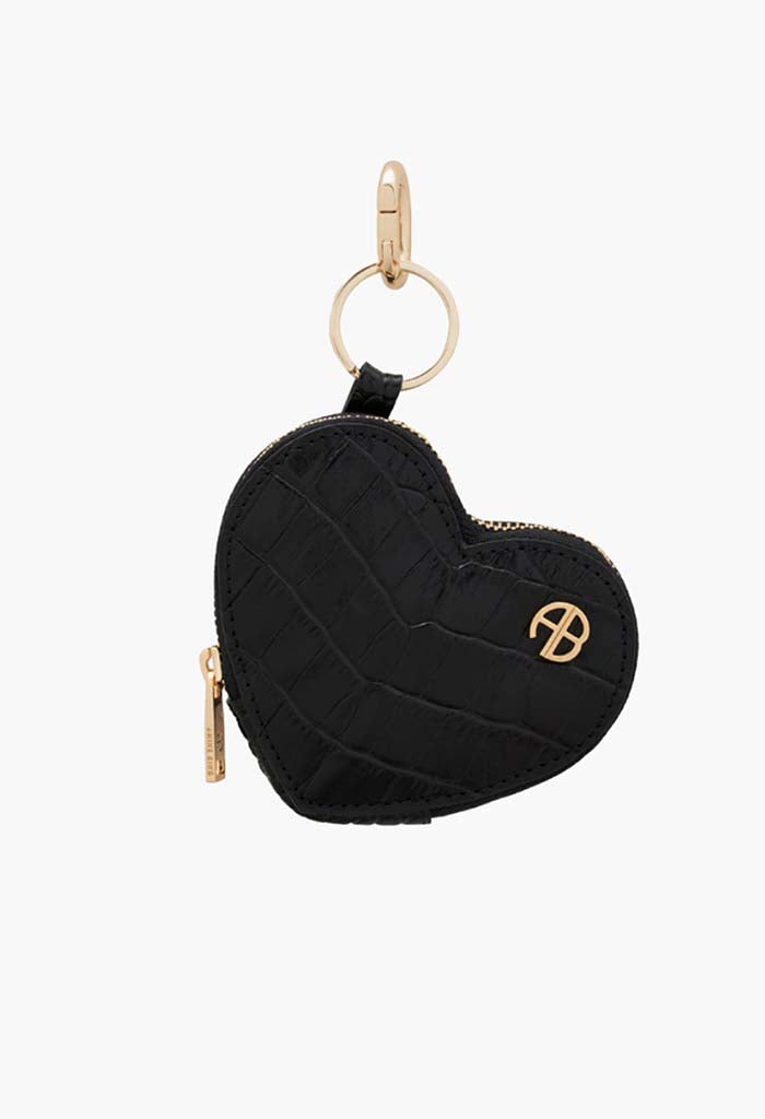 Harriett Coin Purse - Black Embossed