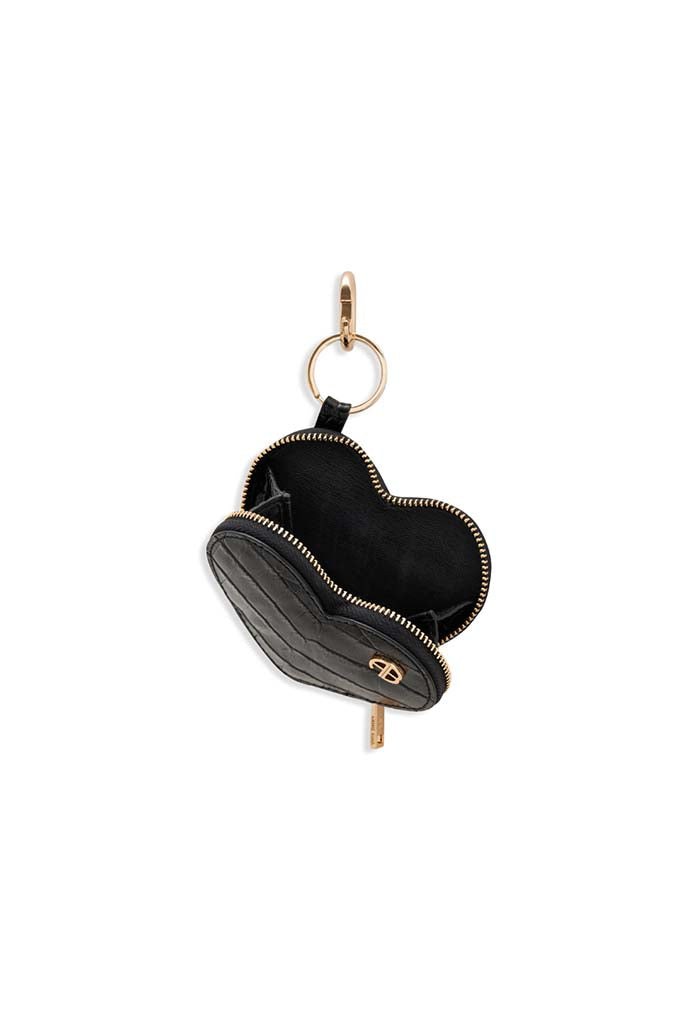 Harriett Coin Purse - Black Embossed