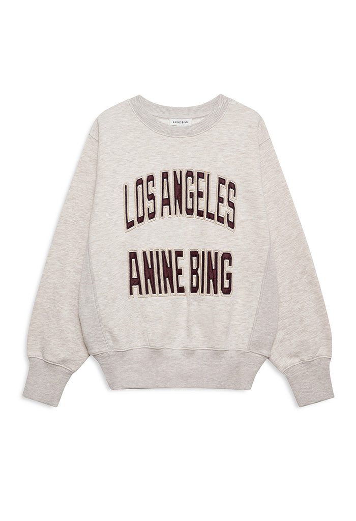 Harry Shrunken Sweatshirt LA - Oatmeal Melange