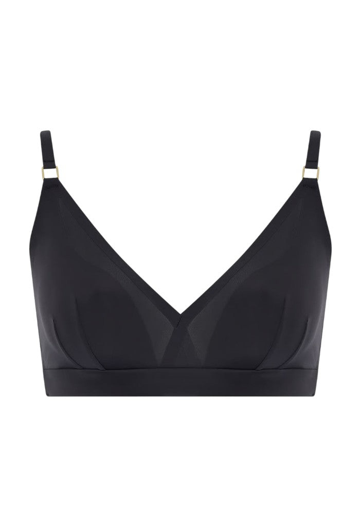 Pure Light Wirefree Triangle Bra - Black
