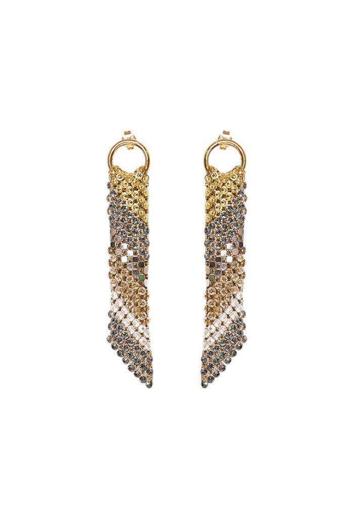 Dasha Earrings - Gold/White/Grey
