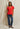 Hendrix Basic V-Neck -  Poppy Red