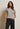 Hendrix Basic V Neck - Ivory/Black Stripe