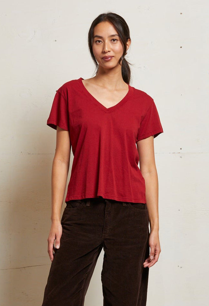 Hendrix Basic V Neck - Maple