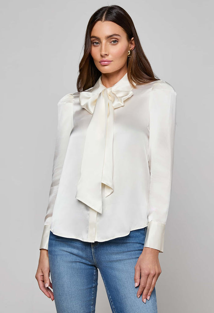 Honey Silk Blouse - Ivory