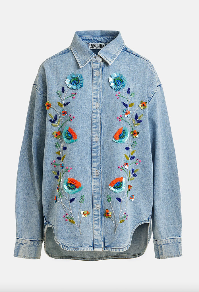Icksonville Sequin Flower Shirt