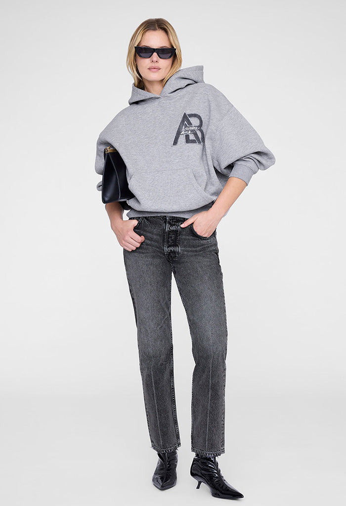 Jaci Hoodie Letterman – Medium Heather Grey