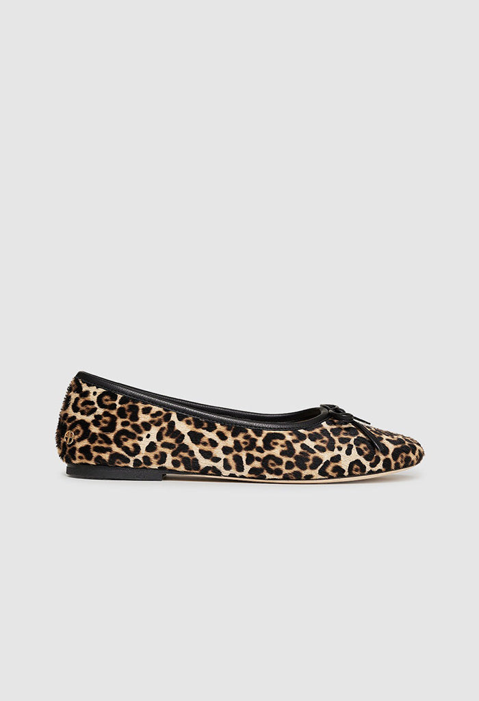 Jamie Flats - Leopard Calf Hair