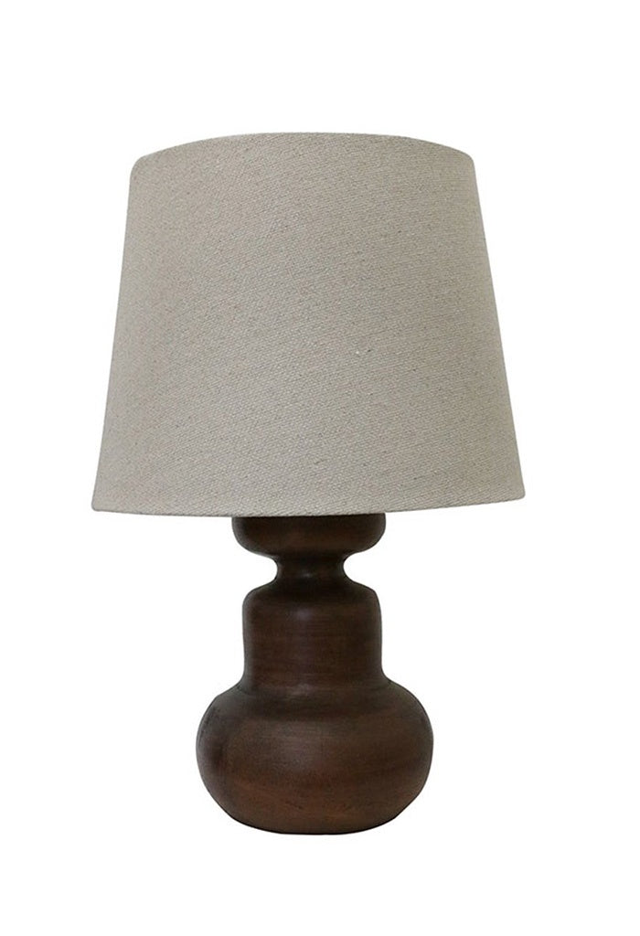 Java Wooden Urn Lamp