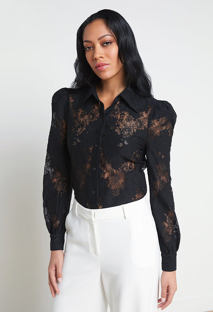 Jenica Lace Blouse - Black