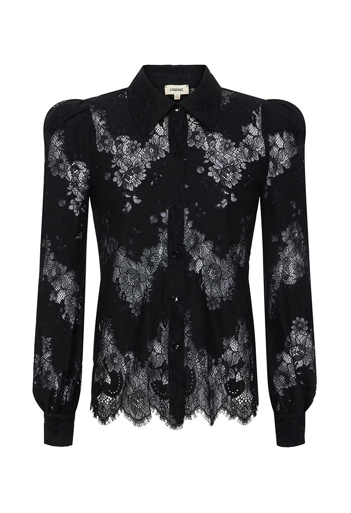 Jenica Lace Blouse - Black