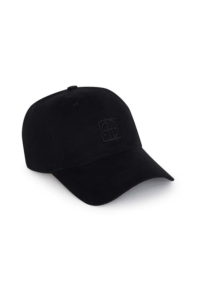 Jeremy Baseball Cap Framed Monogram - Black