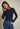 Jolie Sweater Rib Long Sleeve Crewneck - Navy