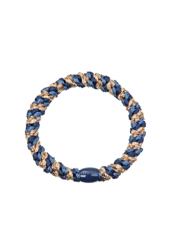 KKNEKKI Mix Navy Gold Glitter Hair Ties